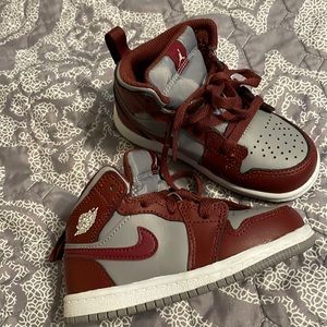 Nike Jordan 1 TD cherrywood red toddler boy 7.5